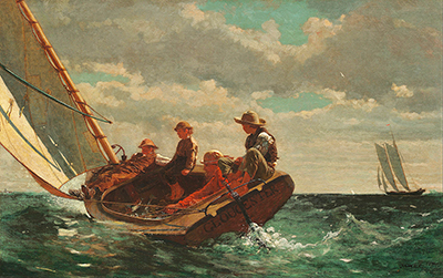 Breezing Up (A Fair Wind) Winslow Homer